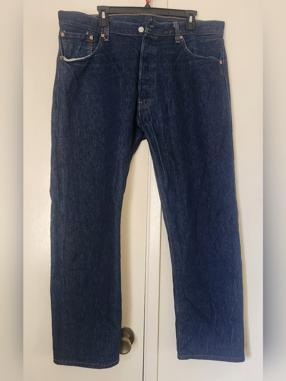 Levi's Men's Dark Blue Denim Jeans Button Fly
